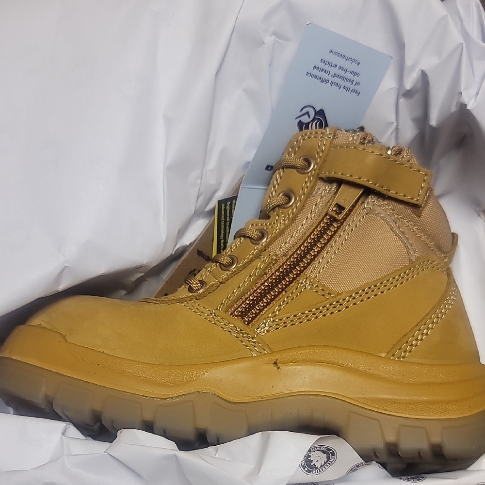 Size 4 Steel Toe With Side Zipper